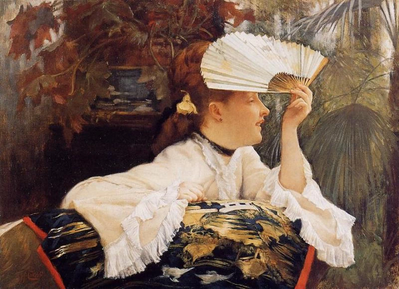 James Tissot - l ventaglio, Wadsworth Atheneum, Hartford